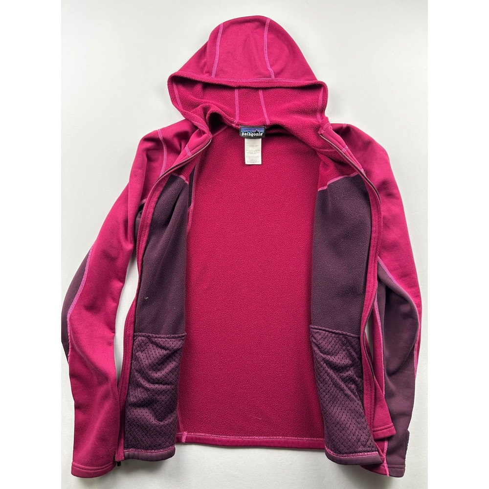 Patagonia Polartec Lightweight Full-Zip Hoody Deep Plum W's Medium Jacket - Picture 4 of 12